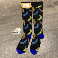 Pr Nylon Tall Socks "Bananas" *like new
