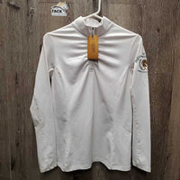 LS Shirt, 1/4 Zip Up *gc, pilly/rubbed inside, mnr snags & dingy?
