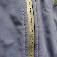 Light Jacket, mesh side, zipper *vgc, sm hole, zip: frayed taped edges, discolored?stained front, marks
