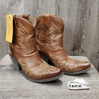 Pr Short Pointy Toe Western Boots *vgc, clean, mnr toe dings & scrapes
