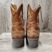 Pr Short Pointy Toe Western Boots *vgc, clean, mnr toe dings & scrapes
