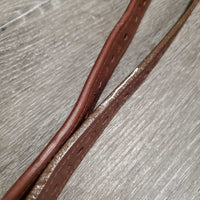 Pr Thick Lined Stirrup Leathers *gc, mnr dirt, rubs, extra holes, scraped/peeled edges
