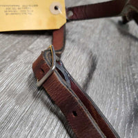 Leather Headstall, laces *NO Throat, vgc, clean, film, mnr edge scrapes & rubs
