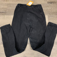 JUNIORS Hvy Cotton Breeches, Pull On *gc, faded, pills, hair
