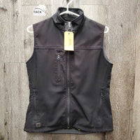 Vest "Legend", zipper *gc, seam puckers?shrunk, holey pocket
