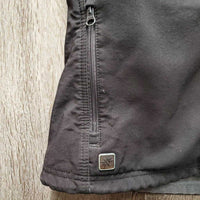 Vest "Legend", zipper *gc, seam puckers?shrunk, holey pocket
