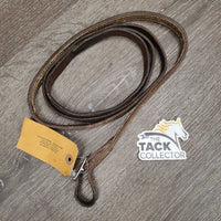 1 ONLY Leather Split Rein, buckle *fair, clean, v.dry, v.stiff, bent, cracking
