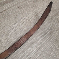 1 ONLY Leather Split Rein, buckle *fair, clean, v.dry, v.stiff, bent, cracking
