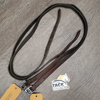 v.Narrow Thin Stirrup Leathers *fair/gc, dirt, undone stitching, stiff, dry, stretched, xholes, uneven
