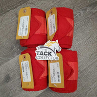 4 Fleece Polo Wraps *gc, clean, hair, torn, clumpy