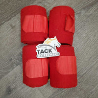 4 Fleece Polo Wraps *gc, clean, hair, torn, clumpy