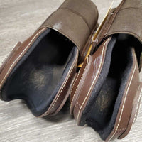 Open Front & Hind Synthetic Boots, velcro *vgc, clean, scrapes, hair, residue?stain
