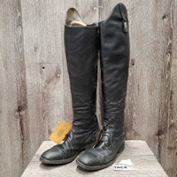 Pr Field Boots, zips *Fair/gc, rubs, holey/torn edges, repaired, clean, v.thin spots, residue, stains
