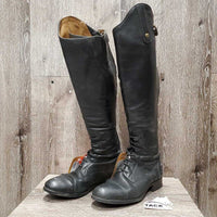 Pr Field Boots, Zips *FAIR/gc, clean, rubs, HOLEY & Torn-L, threads
