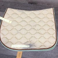 Thick Quilt Jumper Pad, 1x piping *vgc, clean, mnr stains
