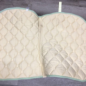 Thick Quilt Jumper Pad, 1x piping *vgc, clean, mnr stains