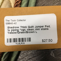 Thick Quilt Jumper Pad, 1x piping *vgc, clean, mnr stains
