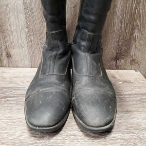 JUNIORS Dress Boots, Zips, cardboard forms *gc, dirt, rubs, scuffs, toe dents