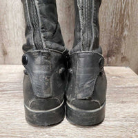 JUNIORS Dress Boots, Zips, cardboard forms *gc, dirt, rubs, scuffs, toe dents
