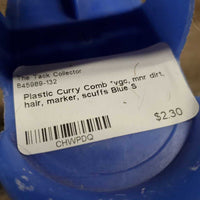 Plastic Curry Comb *vgc, mnr dirt, hair, marker, scuffs
