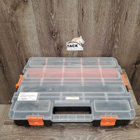 Plastic Storage Organizer *vgc, clean, mnr residue, dirt & dust
