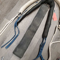 Neoprene Lungeing Surcingle, Girth, Thick Rope "Pessoa Style" System *gc, clean, residue, clumpy/dirty fleece, dingy, older?
