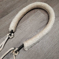 Neoprene Lungeing Surcingle, Girth, Thick Rope "Pessoa Style" System *gc, clean, residue, clumpy/dirty fleece, dingy, older?
