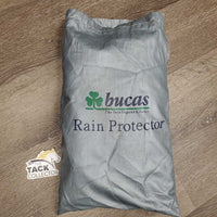 Show Rain Sheet NOT FOR TURNOUT, stirrup slots, tail, bag: ripped *gc, wpf, stains