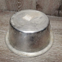 Metal Dog Bowl *fair, filthy, scratches, dents
