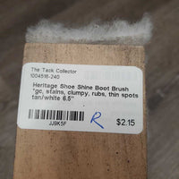 Shoe Shine Boot Brush *gc, stains, clumpy, rubs, thin spots
