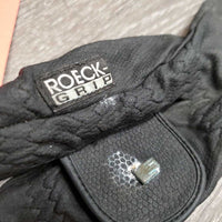 Pr Riding Gloves *gc/fair, faded, stains, oxidized logo, peeled fingers, scrapes, knicks
