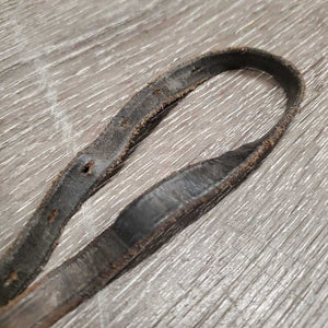 1 ONLY Narrow Thin Leather Spur Strap *gc/fair, twists, rubs, dents