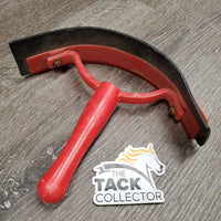 Plastic Sweat Scraper, handle *fair, v.rusty & dirty, scrapes
