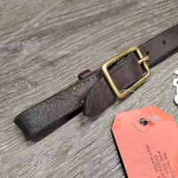 1 Only Thick Leather Breastplate Strap *gc/fair, dry, stiff, creases, dirt, cracks?, scrapes
