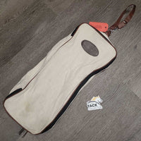 Canvas Cotton Bridle Bag, zipper *vgc, mnr stains?dirt
