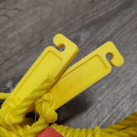 Narrow Nylon Rope, 2 clips *vgc, mnr dirt?stain
