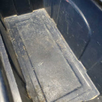 Plastic Trunk *gc, dirty, stains, faded, residue, older, smells (iodine?)
