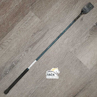 Riding Crop - Whip *gc/fair, dirty, discolored, faded, slices, floppy end, long handle slice
