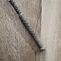 Thick Driving Whip *gc/fair, dirt, v.frayed, rubs, cut strings
