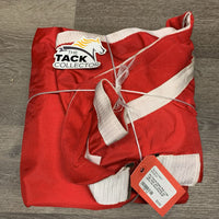 Hvy Canvas Stable Sheet, 2 legs *vgc, older, stiff, threads, mnr stains, hair
