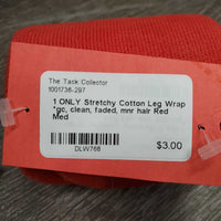 1 ONLY Stretchy Cotton Leg Wrap *gc, clean, faded, mnr hair
