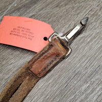 Adjustable Western Running Martingale Attachment, snap *gc, dirt, hair, rust, stretched keepers, scraped edges
