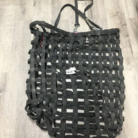 Nylon Web Slow Feed Hay Bag, 2 top straps *gc, dirty, smells, rust, missing logo
