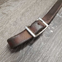 Leather Tie Down Strap, conway buckle, snap *gc/fair, dirty, dry, stiff
