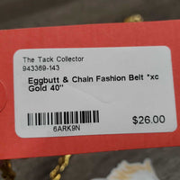 Eggbutt & Chain Fashion Belt *xc
