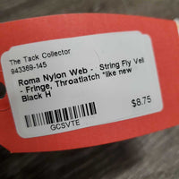 Nylon Web - String Fly Veil - Fringe, Throatlatch *like new
