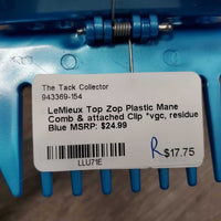 Plastic Mane Comb & attached Clip *vgc, residue
