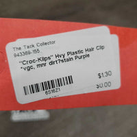 "Croc-Klips" Hvy Plastic Hair Clip *vgc, mnr dirt?stain
