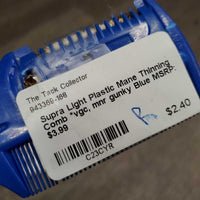 Light Plastic Mane Thinning Comb *vgc, mnr gunky
