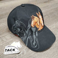 Ball Cap, embroidered horses *xc
